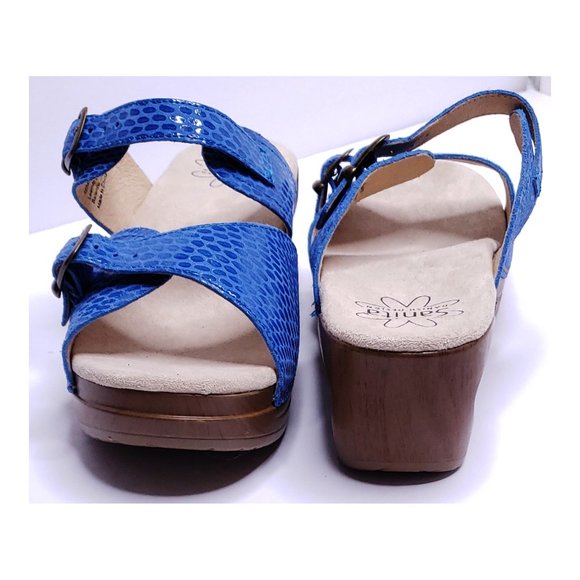 NEW Sanita 40 Blue Daisy Sandals Size 10 - Picture 12 of 16
